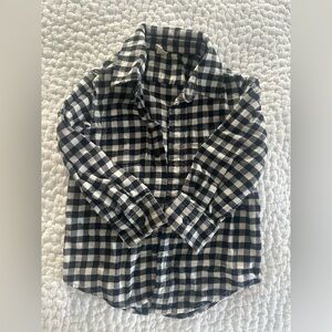 Baby Gap Black and White Checkered Shirt